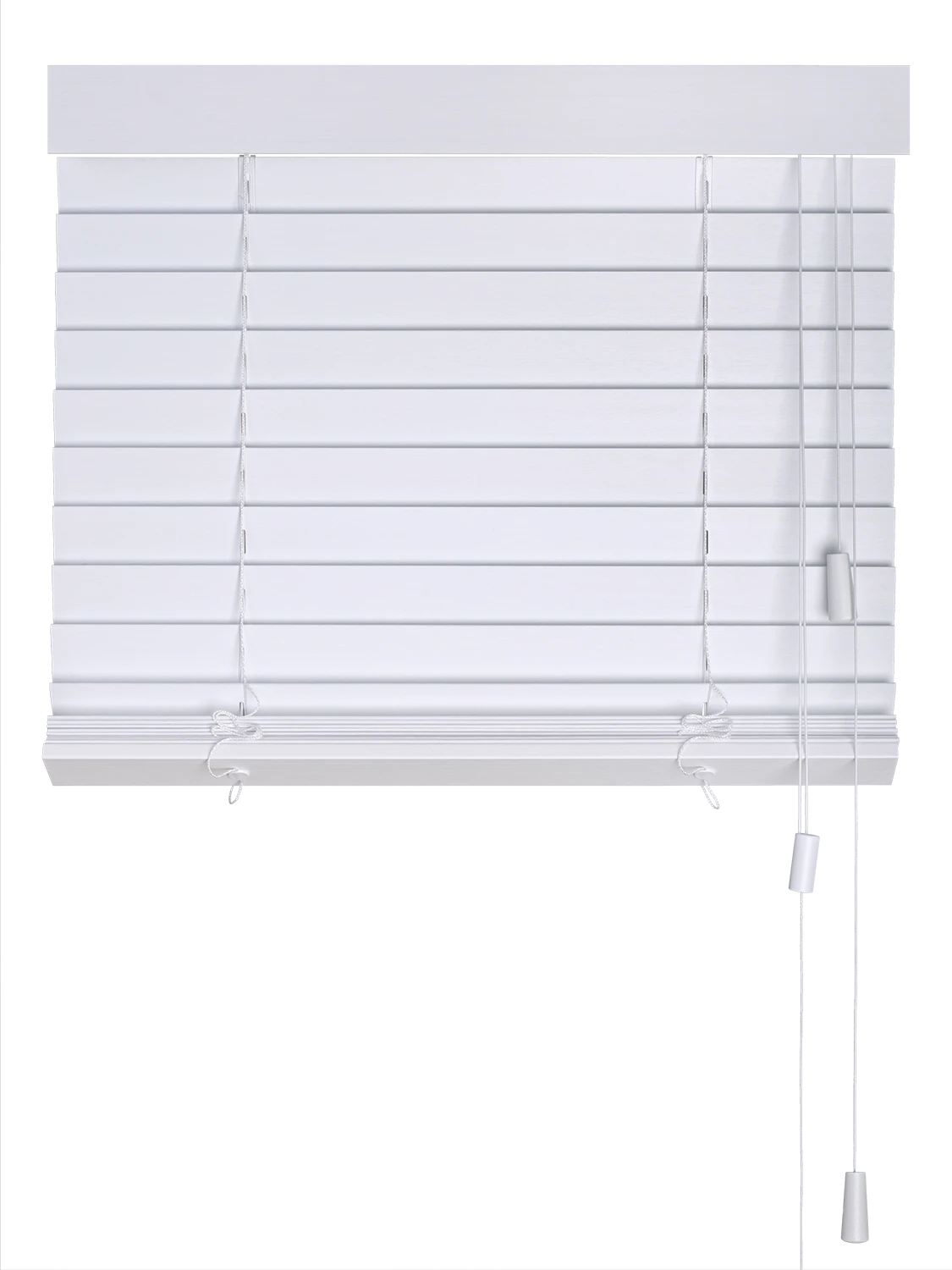 Houten Jaloezie Onderste helft geopend