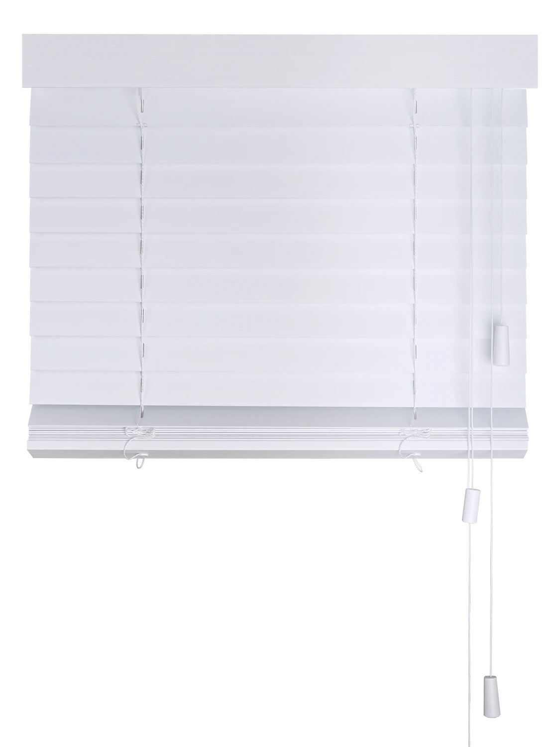 Houten Jaloezie Onderste helft geopend