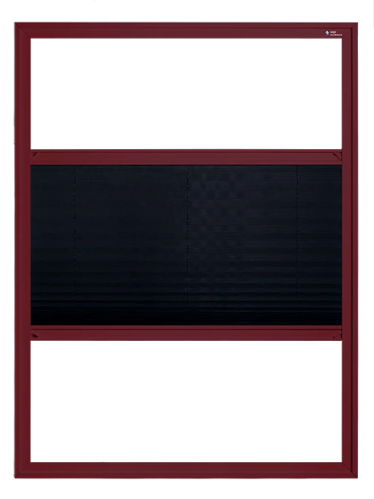 Inzetplisséhor ZIZA in RAL3005 Wijnrood