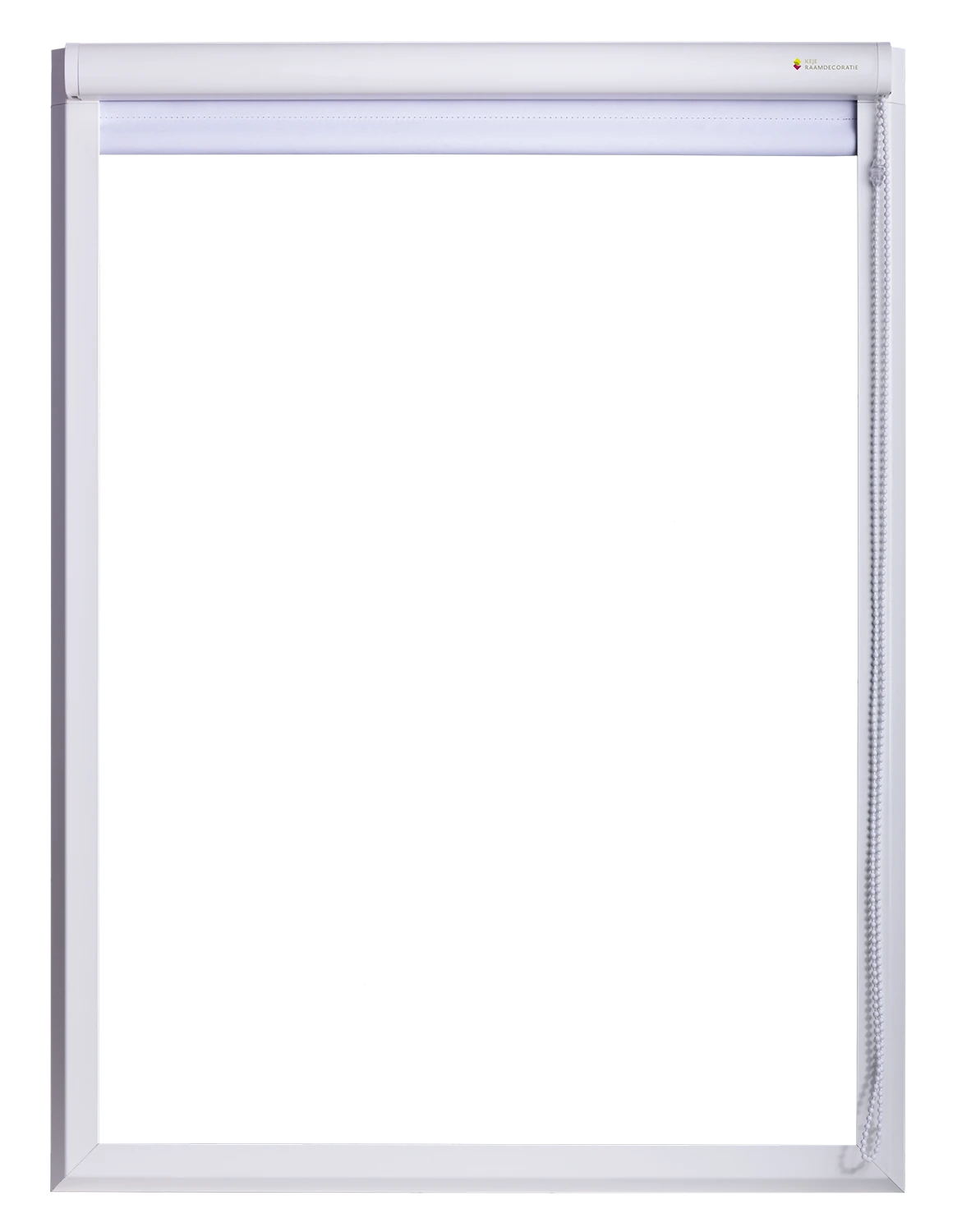 Rolgordijn in frame volledig geopend