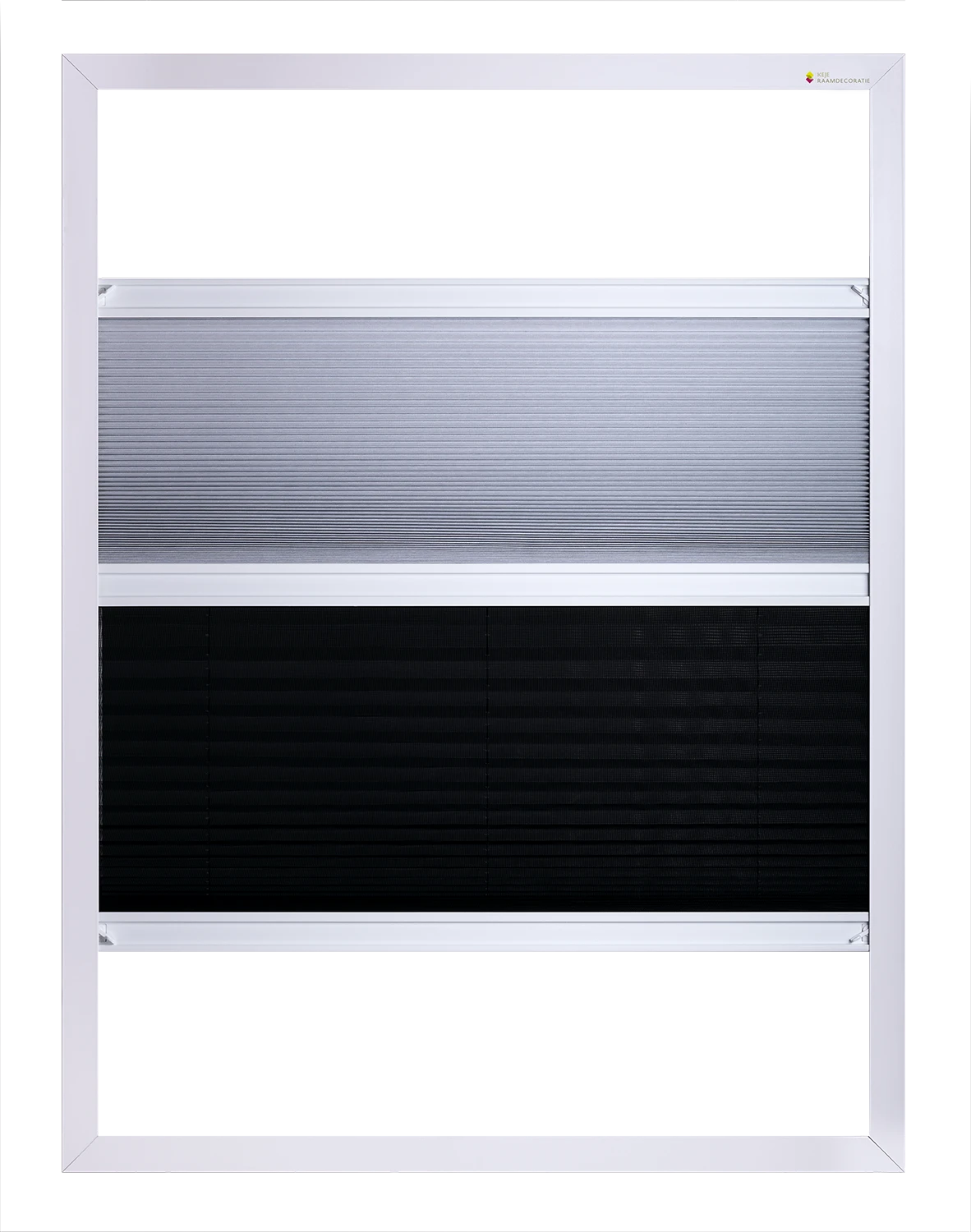 Supplente Plissé en Plisséhor deels geopend aan beide zijden