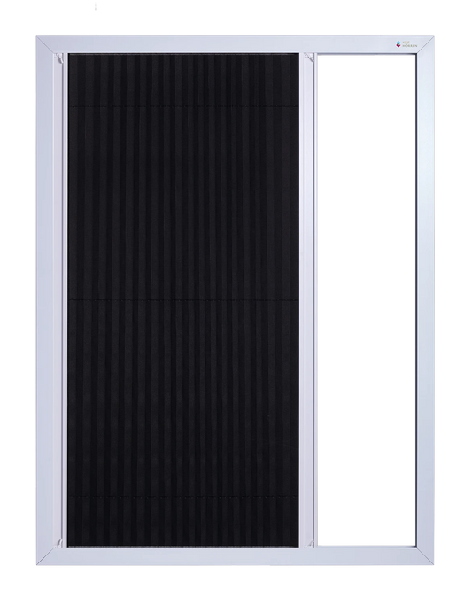 Vaste Deurhor Plissé deels geopend