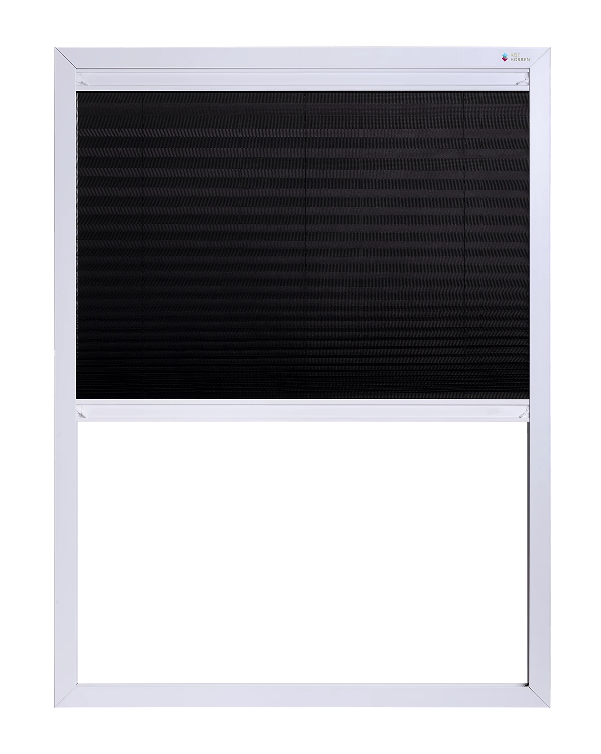 Vaste Raamhor Plissé deels geopend