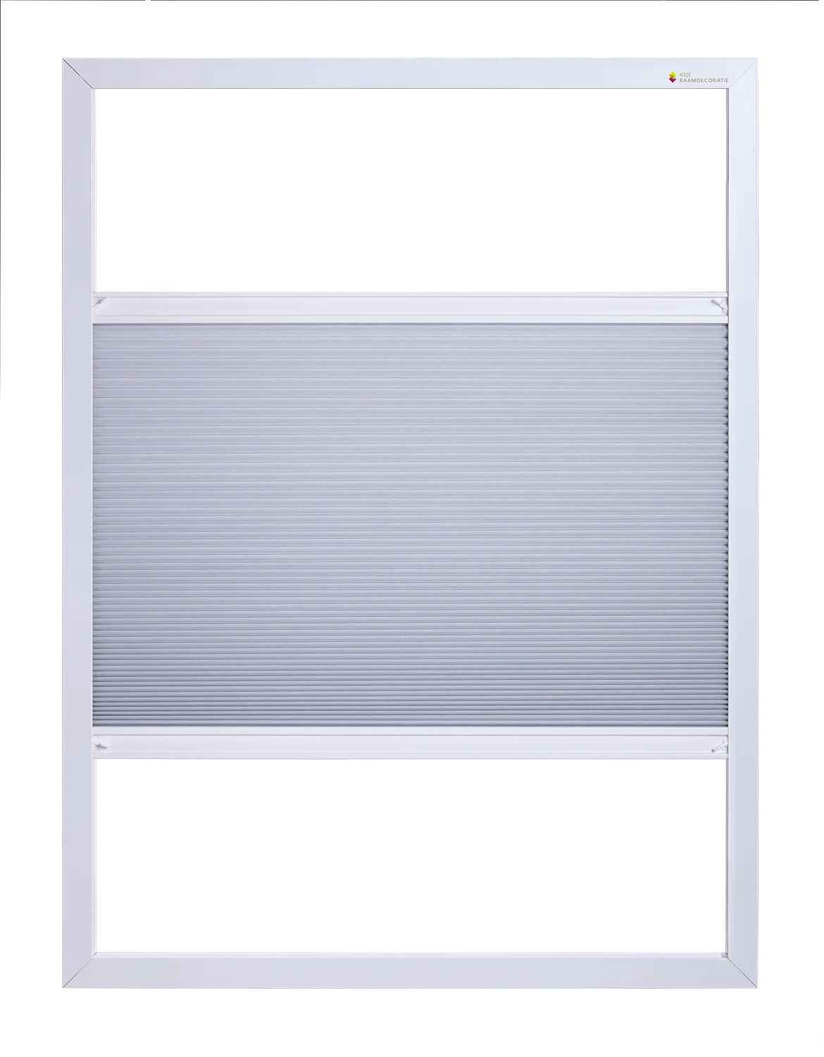 Vaste Raamplissé boven en onder halfopen